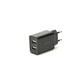 Wall Charger GEMBIRD EG-U2C2A-03-BK Black