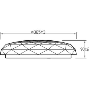 Deckenlampe Philips Plafón Weiß 23 W Metall/Kunststoff (36,8 x 8,5 x 36,8 cm)