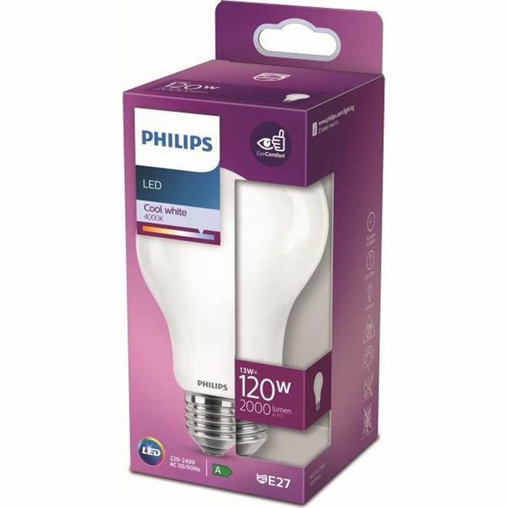 Lampe LED Philips D 120 W 13 W E27 2000 Lm 7 x 12 cm (4000 K) 7 x 12 cm