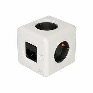 Adaptateur Prise Universelle de Voyage Allocacoc PowerCube Blanc