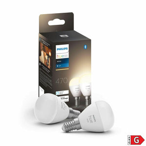 Smart Glühbirne Philips Bombilla esférica P45 E14 pack de 2