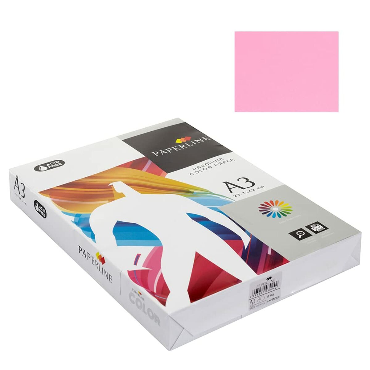 Printer Paper Fabrisa Pink A3 500 Sheets