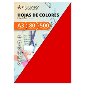 Papier pour imprimante Fabrisa Rouge A3 500 Volets