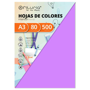 Printer Paper Fabrisa Lilac A3 500 Sheets