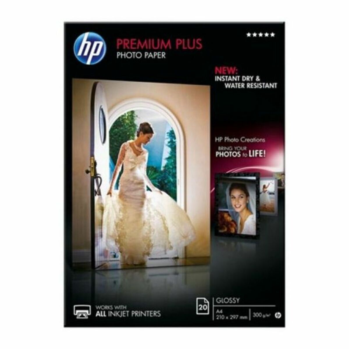 Papier Photo Glacé HP Premium Plus CR672A A4