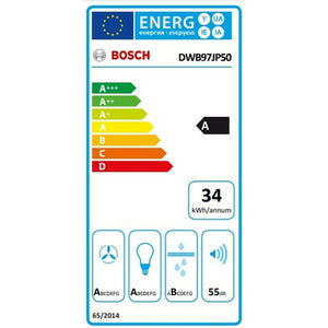 Hotte standard BOSCH DWB97JP50 90 cm 702 m³/h 145W A Acier