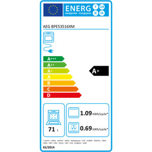 Four à pyrolyse AEG BPE53516XM 3500 W 71 L