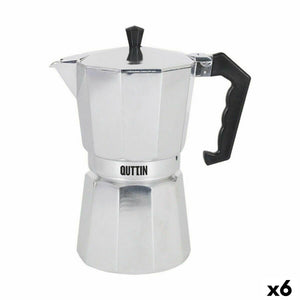 Cafetière Italienne Quttin 9 Tasses Aluminium (6 Unités)