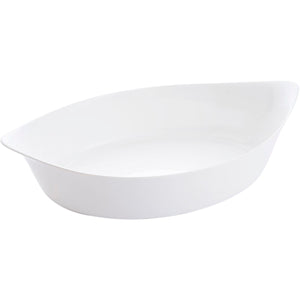 Kochschüssel Luminarc Smart Cuisine Oval Weiß Glas 6 Stück 38 x 22 cm