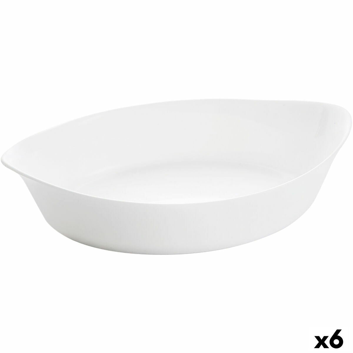 Plat à Gratin Luminarc Smart Cuisine Oblongue Blanc verre 28 x 17 cm (6 Unités)