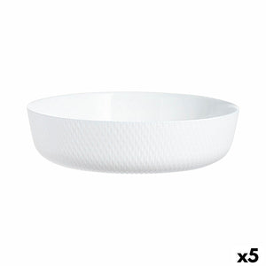 Plat à Gratin Luminarc Smart Cuisine Blanc verre Ø 26 cm (5 Unités)