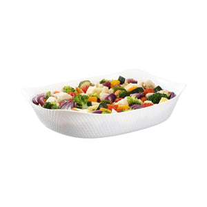 Serving Platter Luminarc Smart Cuisine White Glass 34 x 25 cm (6 Units)