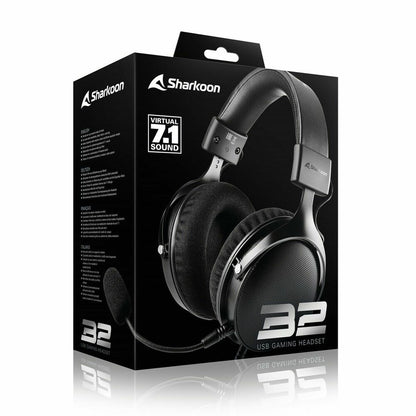 Casques avec Micro Gaming Sharkoon B2