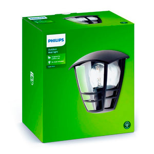 Applique Murale Philips Aplique mural Noir Aluminium 60 W E27