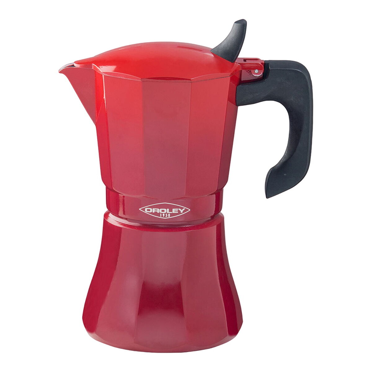 Italienische Kaffeemaschine Oroley Petra 9 Tassen Rot Aluminium