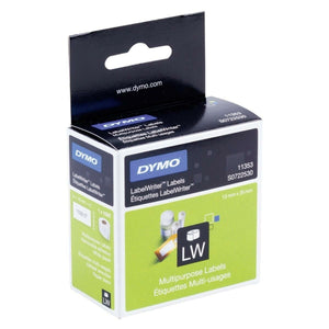 Drucker-Etiketten Dymo Weiß Schwarz 1000 Stücke 13 x 25 mm (6 Stück)