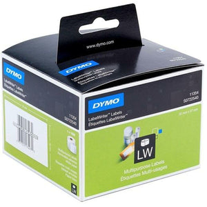 Drucker-Etiketten Dymo Weiß Schwarz 32 x 57 mm 1000 Stücke (6 Stück)