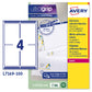 Printer Labels Avery L7169 White 100 Sheets 99,1 x 139 mm (5 Units)