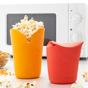 Popcorn-Bereiter, faltbar, Silikon Popbox InnovaGoods (2Er pack)