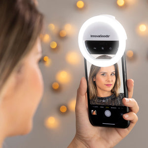 Lichtring für Selfies, wiederaufladbar Instahoop InnovaGoods