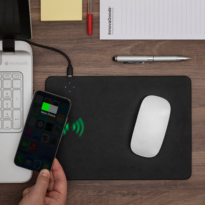 Mouse-Pad mit kabellosem Ladegerät 2 in 1 Padwer InnovaGoods